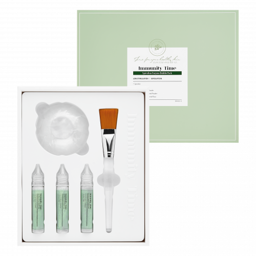 扁柏親膚鎖水多效螺旋藻酵素泡泡面膜套盒<span hidden>Immunity Time Spirulina Enzyme Bubble Pack</span>